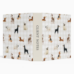 Classeur Paws Gingham jolis chiens