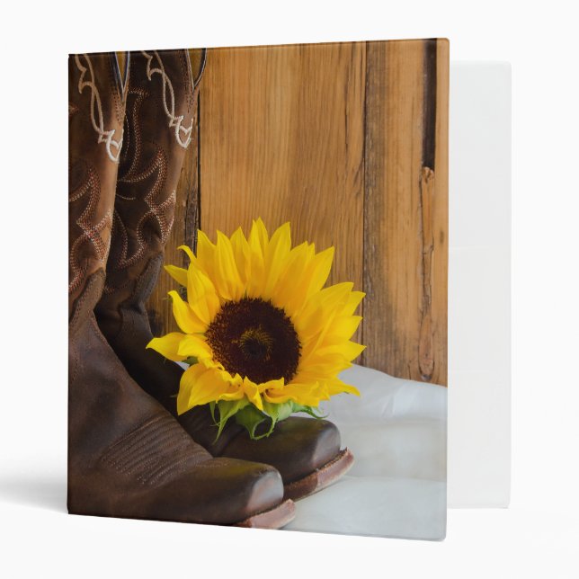 Classeur Pays Sunflower Mariage Ouest (Devant/intérieur)