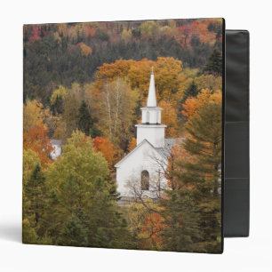 Classeur paysage d'automne avec église, Vermont, États-Unis