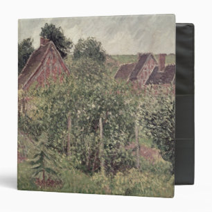 Classeur Paysage de Camille Pissarro   avec des toits de