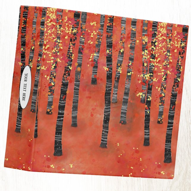 Classeur Paysage de la forêt de Birch Tree (Birch or Aspen tree forest art 3 ring binder)