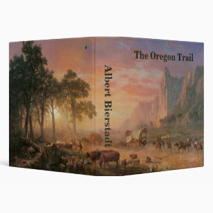 Classeur Paysage Vintage, Oregon Trail par Bierstadt