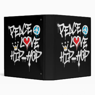 Classeur Peace Love Hip hop Dancing
