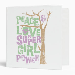 Classeur Peace & Love & Supergirl Power