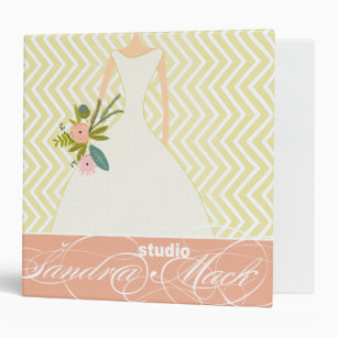 Classeur Peachy Rose Rose Zig Zag Wedding planner