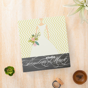 Classeur Peachy Rose Rose Zig Zag Wedding planner