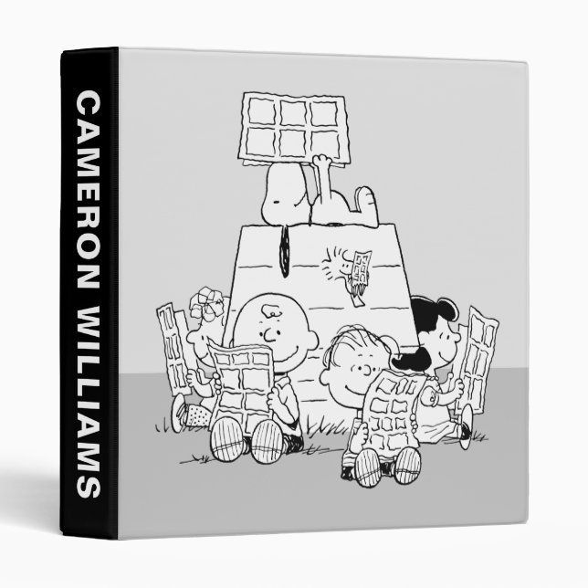Classeur Peanuts Gang Lecture Comics (Devant/Côté)