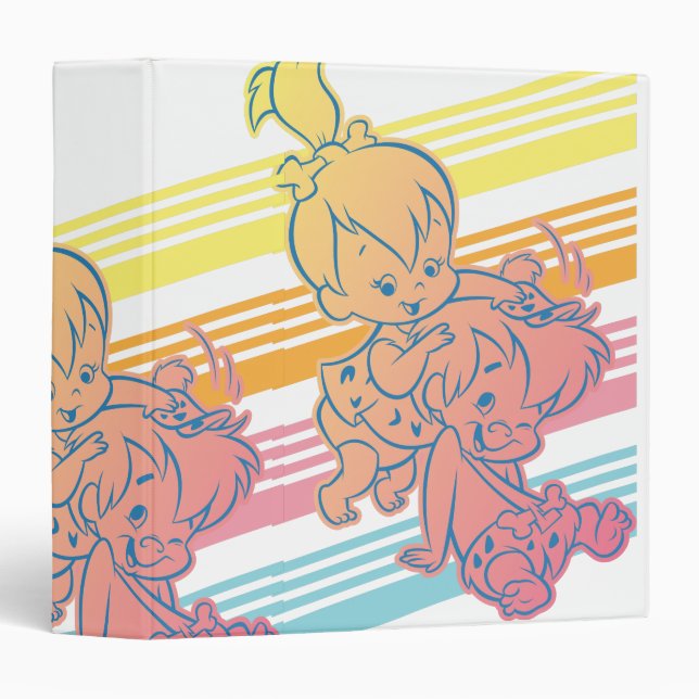 Classeur PEBBLES™ Bam Bam Grooming (Devant/Côté)