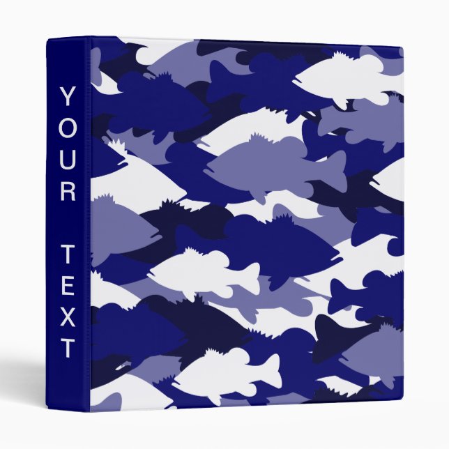 Classeur Pêche au bar bleue de Camo (Devant/Côté)