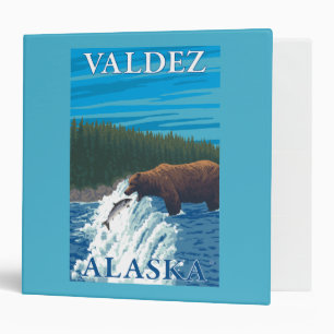 Classeur Pêche d'ours en rivière - Valdez, Alaska