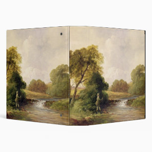 Classeur Pêche : Jouant un poisson (huile sur la toile)