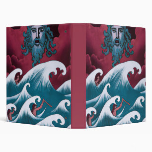 Classeur Peinture à l'huile de Neptune Crimson