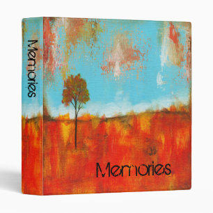 Classeur Peinture abstraite d'art d'arbre de paysage