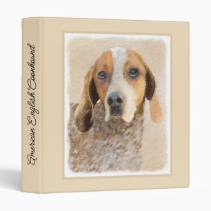 Classeur Peinture américaine anglaise sur pilon - Chien Art