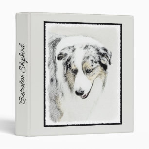 Classeur Peinture de berger australien - Art original de ch