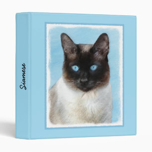 Classeur Peinture de chats de Siamese - Cute Original Cat A