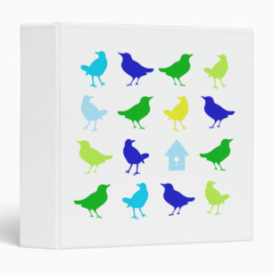 Classeur Peinture des oiseaux colorés par Chariklia Zarris