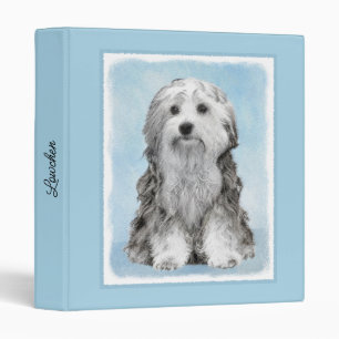 Classeur Peinture Lowchen - Joli Chien d'origine Art 3 Bi R