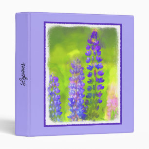 Classeur Peinture Lupine - Art Fleur Original