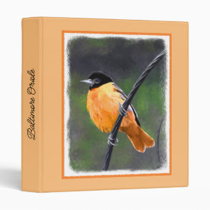 Classeur Peinture Oriole - Art Oiseau Original