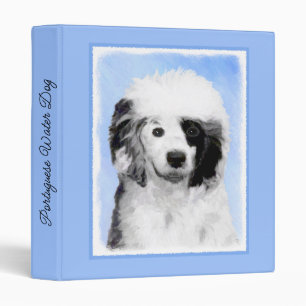 Classeur Peinture Portugaise de Chien d'Eau - Art original 