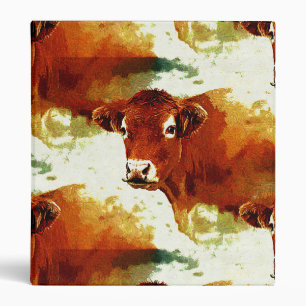 Classeur Peinture rouge de vache
