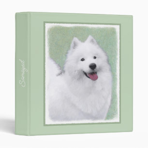 Classeur Peinture Samoyed - Joli Chien d'origine Art 3 Ring