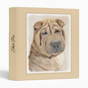 Classeur Peinture Shar Pei - Joli Chien d'origine Art 3 Bag