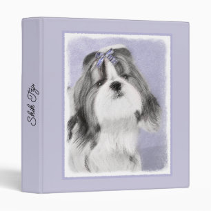 Classeur Peinture Shih Tzu - Joli Chien d'origine Art 3 Bag