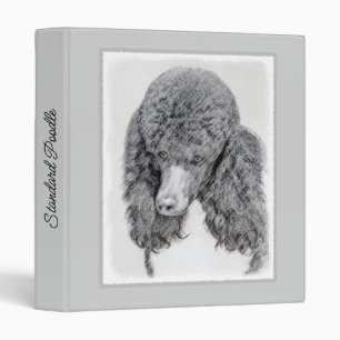 Classeur Peinture standard de caniche Black Party - Chien A