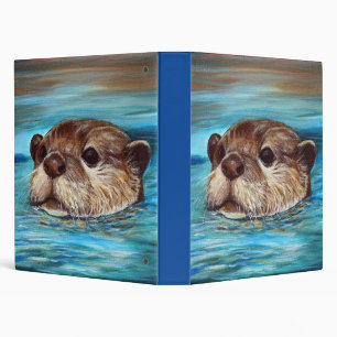 Classeur Peinture sur la loutre de rivière