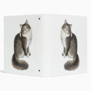 Classeur pelucheux d'Avery de chat de Duffy