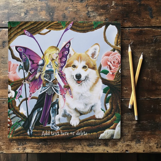Classeur Pembroke Welsh Corgi Fairy Imaginaire (Créateur téléchargé)