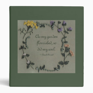 Classeur Pendant que mon jardin s'épanouissait (l'anglais)