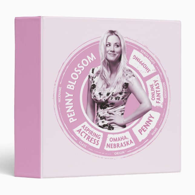 Classeur Penny Blossom Info Graphique (Devant/Côté)