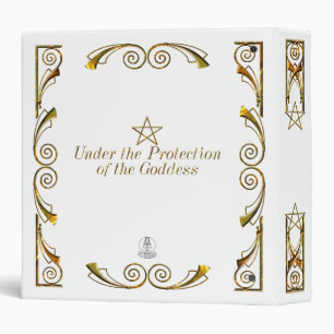 Classeur Pentacle, sous la protection de la déesse blanc