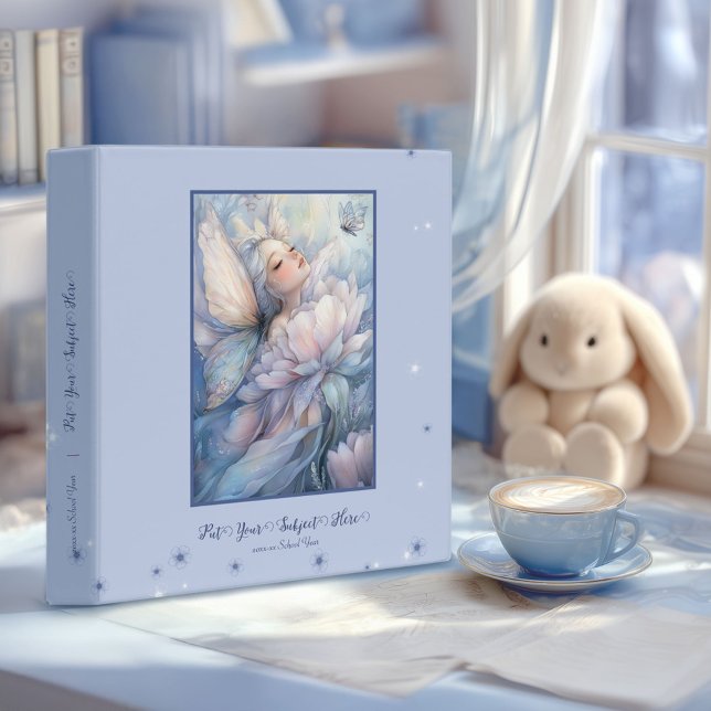 Classeur Peony Of The Dawn (Peony of the Dawn binder on a desk in a girl bedroom)