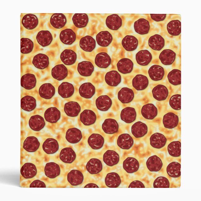 Classeur Pepperoni Pizza Motif (Devant)
