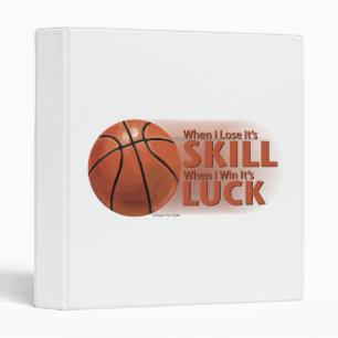 Classeur Perdre des compétences gagner chance Basket