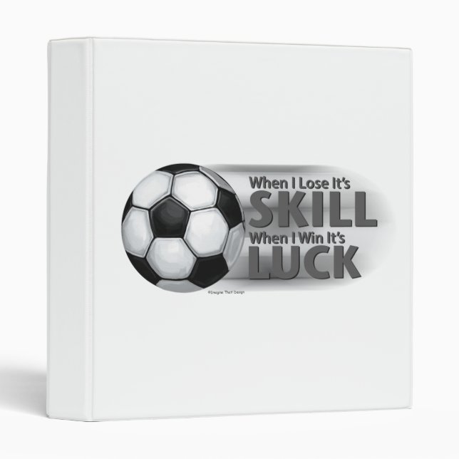 Classeur Perdre la compétence Gagner la chance Football (Devant/Côté)