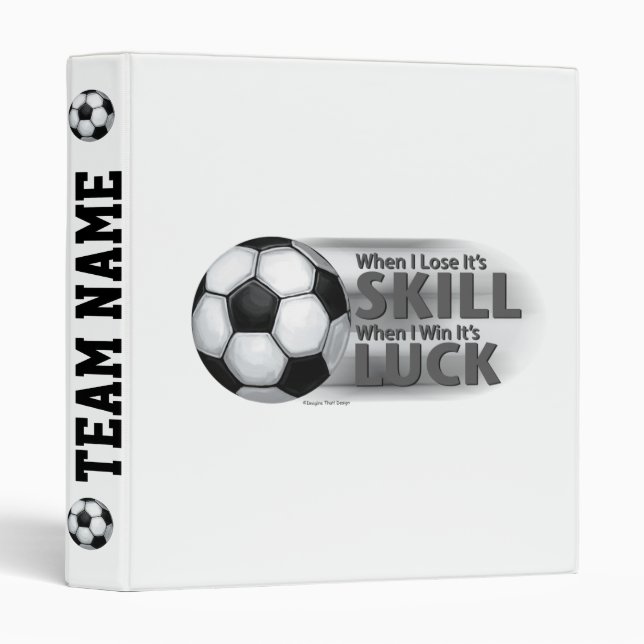Classeur Perdre la compétence Gagner la chance Football (Devant/Côté)