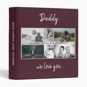 Classeur Père avec enfants et album photo de papa de famill