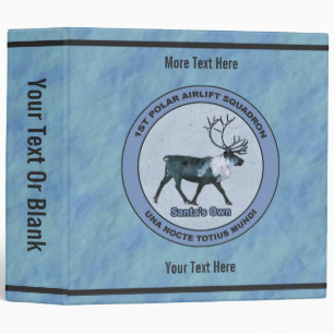 Classeur Père Noël 1er Polar Airlift Sqdn - Subduit