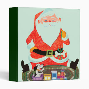 Classeur Père Noël avec le train