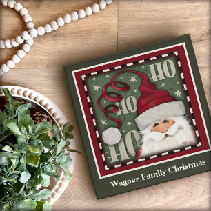 Classeur Père Noël Christmas Naughty Nice Ho Ho Fun Customi