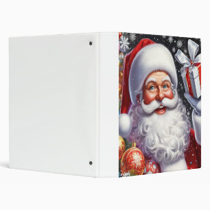 Classeur Père Noël classique avec présent & ornements