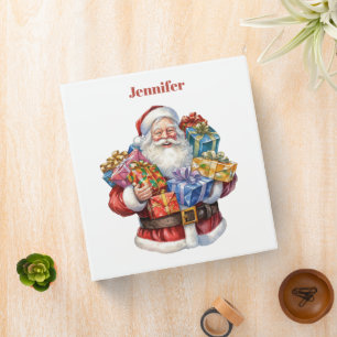 Classeur Père Noël joyeux Noël classique