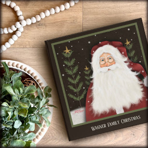 Classeur Père Noël traditionnel Noël Naughty Nice Custom