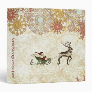 Classeur Père Noël vintage et renne