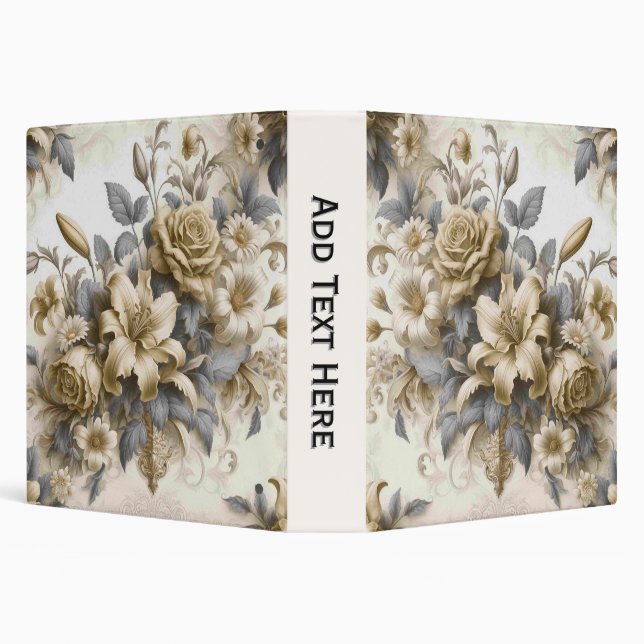 Classeur Perfection florale Jaune antique (Arrière-plan)